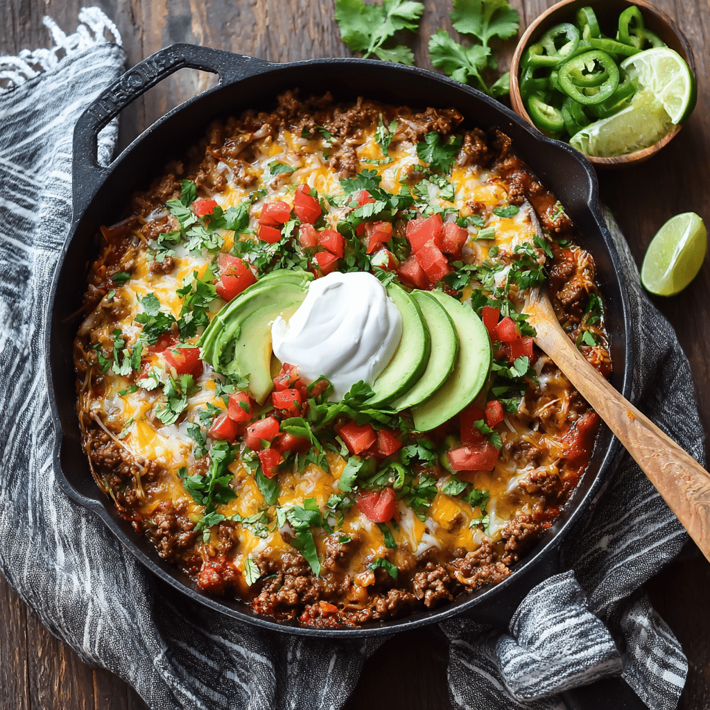 Quick Beef Taco Skillet – Easy, Cozy, and Seriously Satisfying