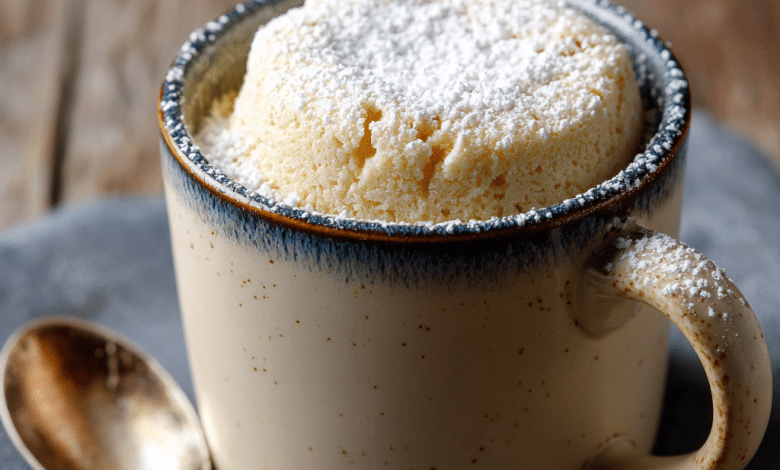 Greek Yogurt Vanilla Mug Cake – A Little Comfort Cake Just for You