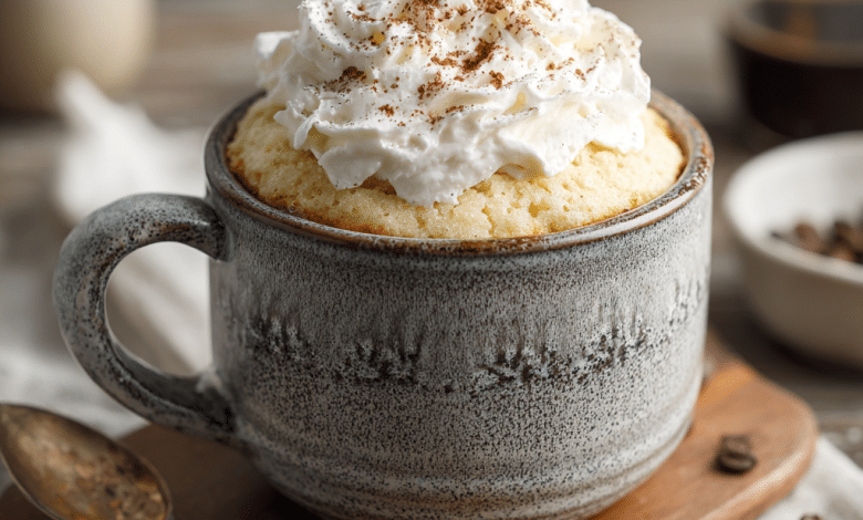 Vanilla Mug Cake with Almond Flour