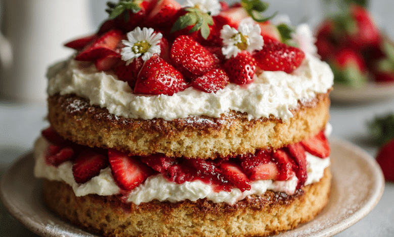 Almond Flour Strawberry Shortcake
