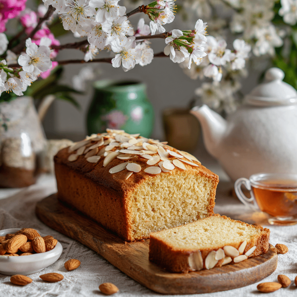 Almond Loaf Cake for Spring Brunch (Soft, Fragrant & Full of Love)