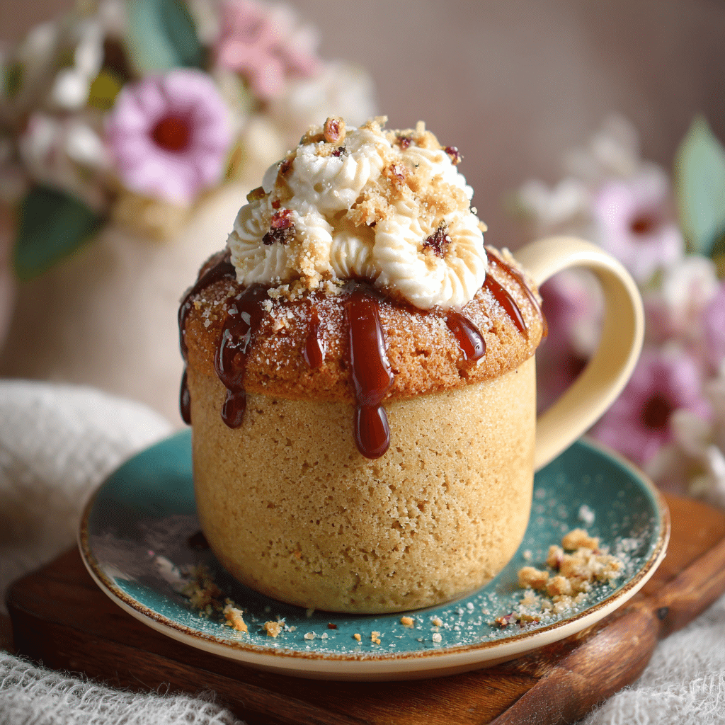 Bakery-Style Eggless Vanilla Mug Cake – A Little Cup of Comfort Like Home