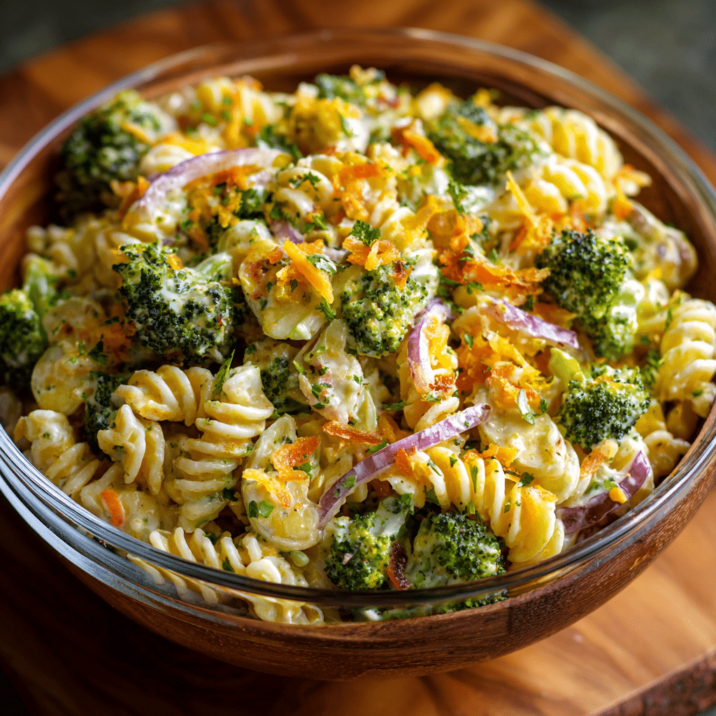 Broccoli Cheddar Pasta Salad – The Cozy Bowl That Brings Everyone Back to the Table