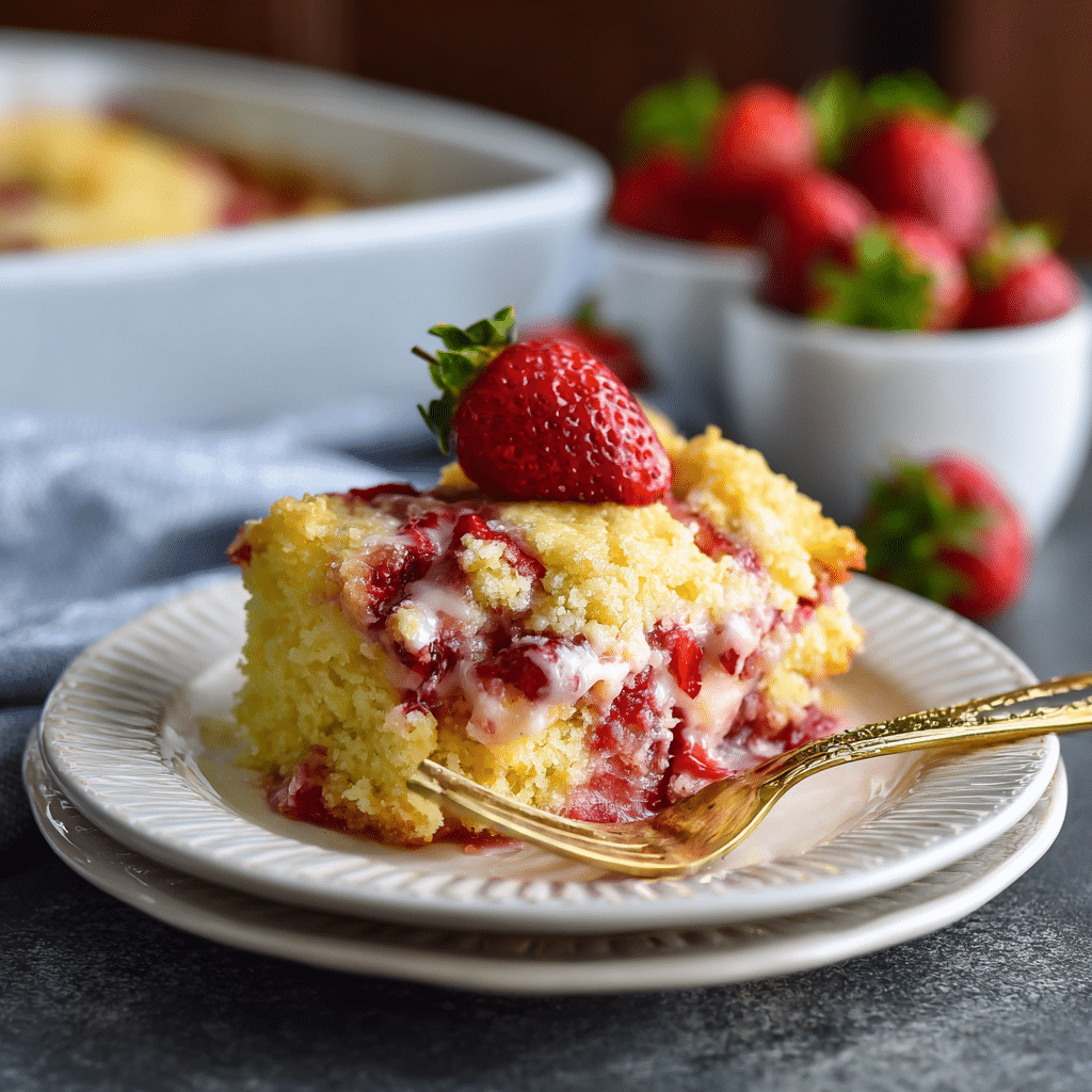 Classic Strawberry Dump Cake with Yellow Cake Mix – The Sweetest Hug from My Oven