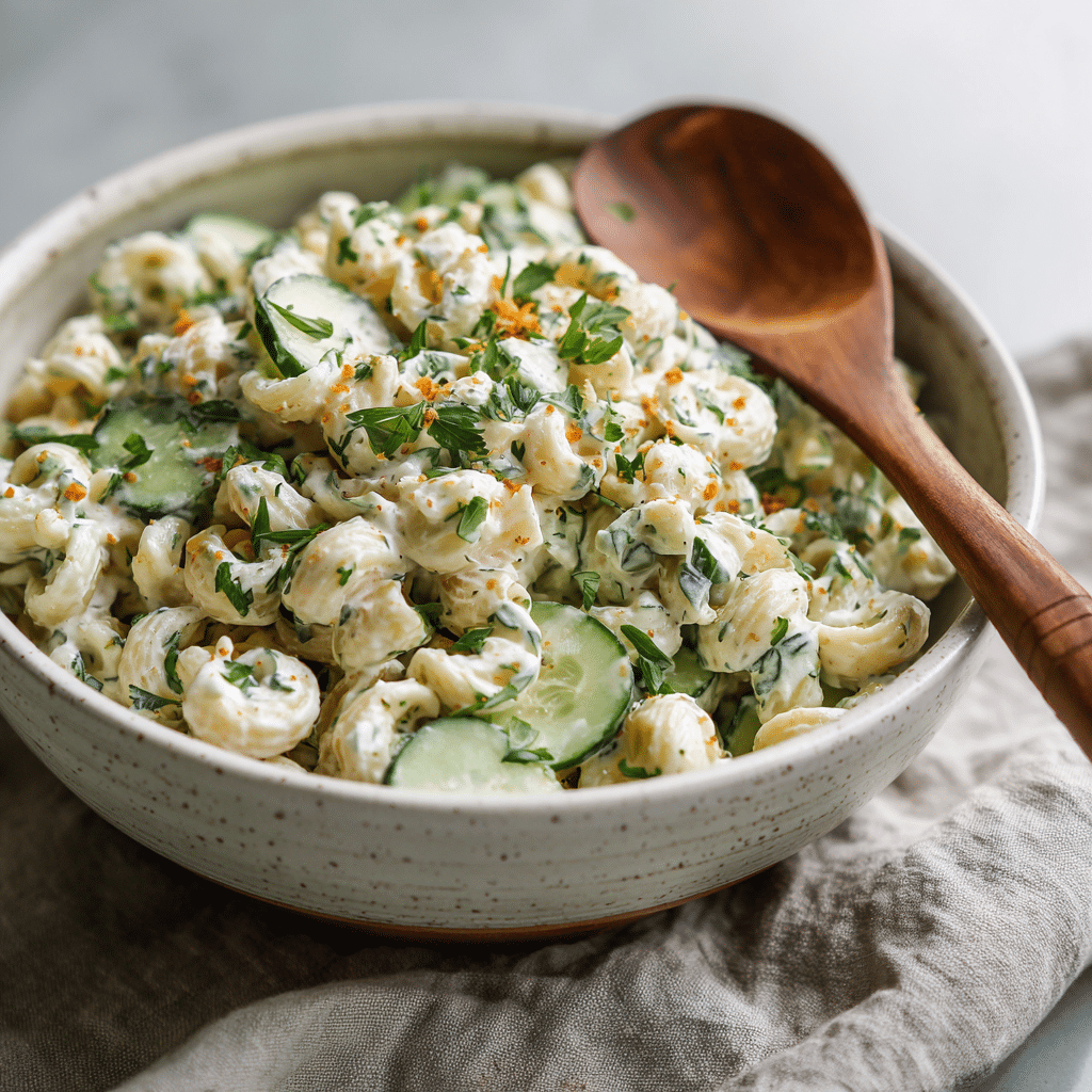 Creamy Cucumber Pasta Salad – A Cool, Comforting Bowl of Summer Love