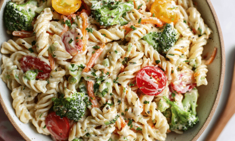 Creamy Vegan Pasta Salad with Dairy-Free Dressing (A Cozy Bowl Full of Love)
