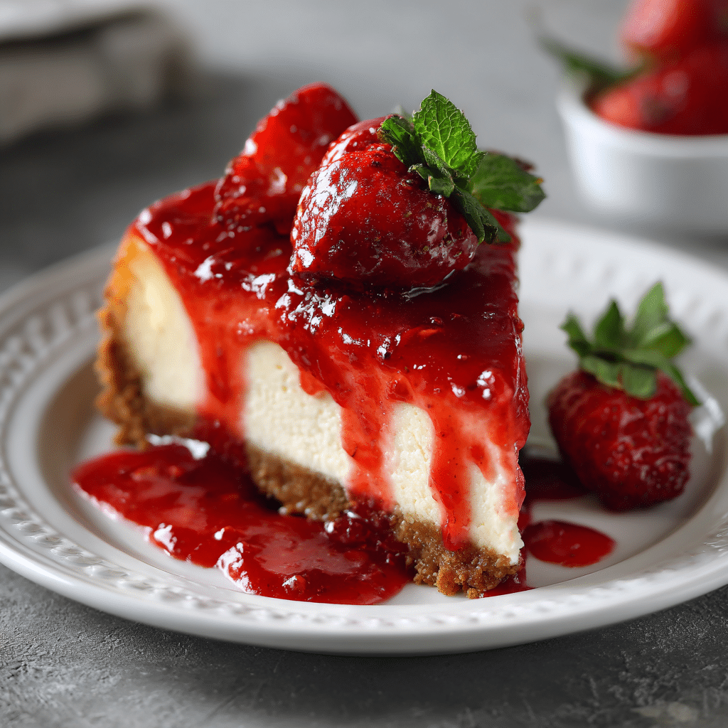 Easy Strawberry Sauce for Cheesecake – Sweet, Glossy, and Made with Love