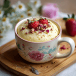 Eggless Vanilla Mug Cake with Milk – A Soft Little Hug in a Cup