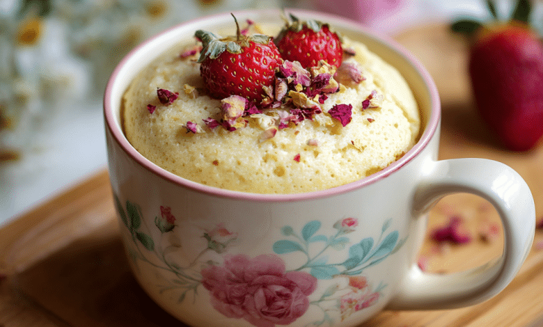 Eggless Vanilla Mug Cake with Milk – A Soft Little Hug in a Cup