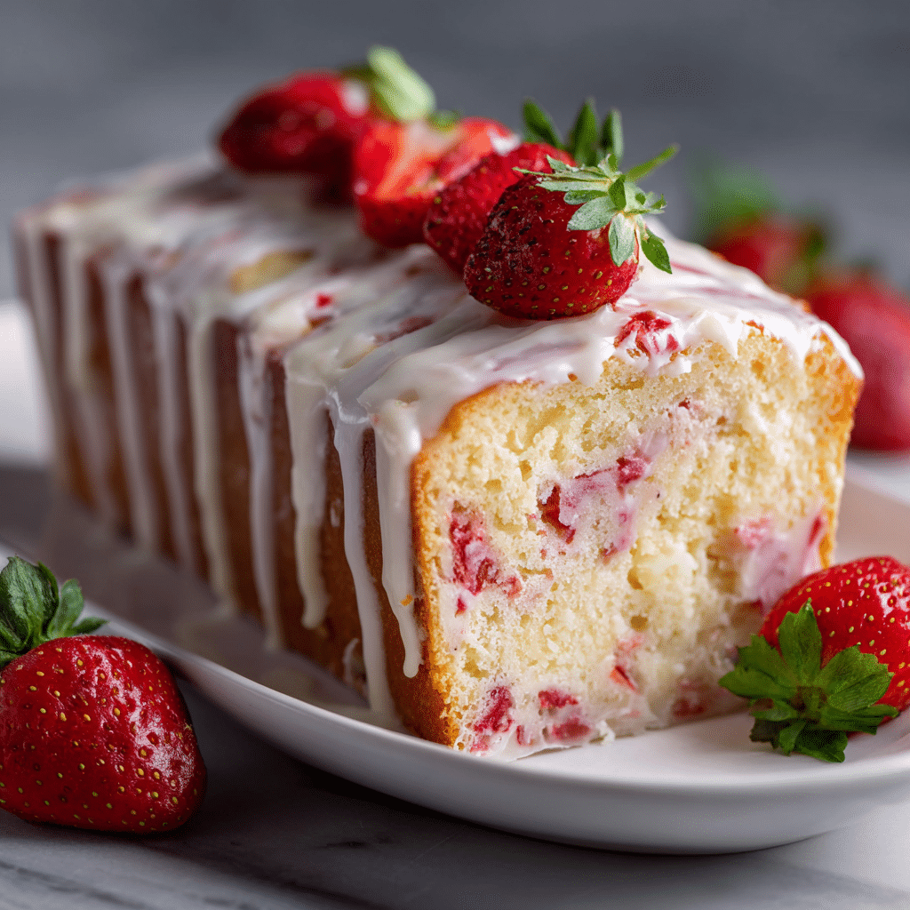 Frozen Strawberry Pound Cake (the summer-sweet slice I keep in my freezer)