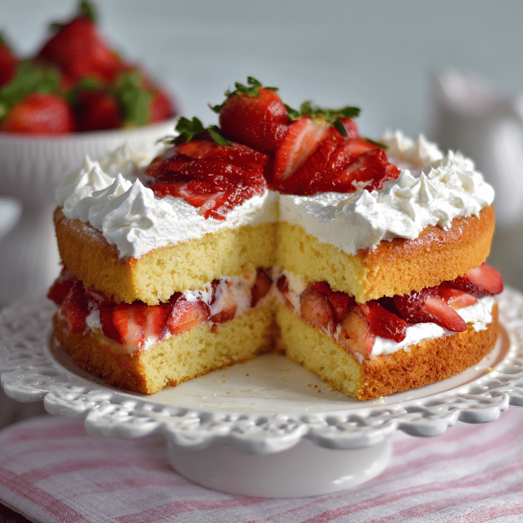 Gluten Free Strawberry Shortcake Cake – A Soft, Sweet Slice of Summer Love