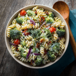 Healthy Broccoli Pasta Salad with Yogurt Dressing – A Fresh Bowl of Love for Everyday Life