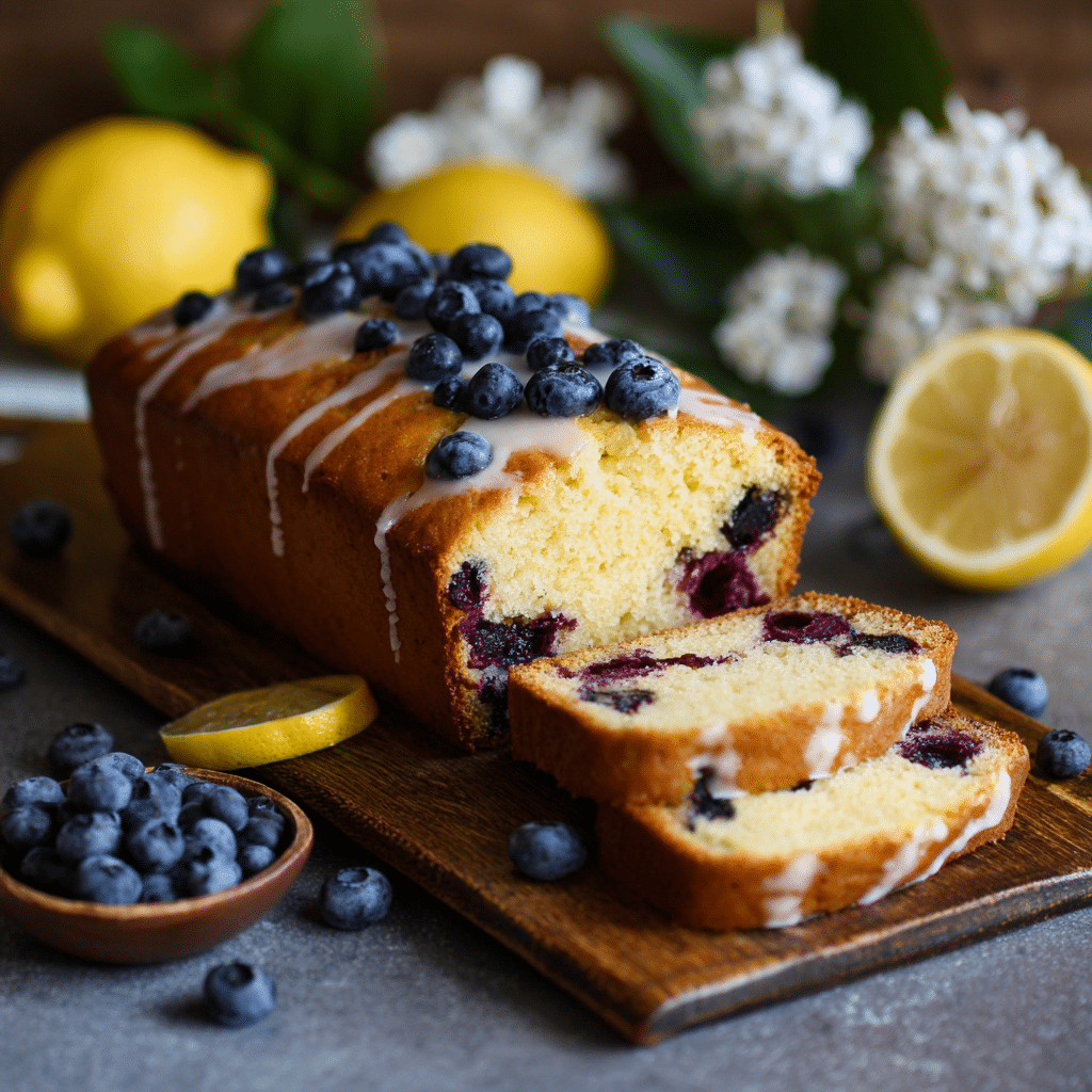 Lemon Blueberry Loaf Cake (A Soft Slice of Sunshine From My Cretan Kitchen)