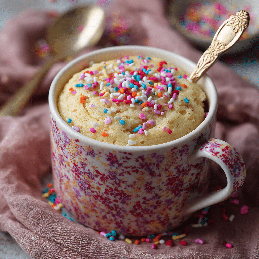 Microwave Vanilla Mug Cake for One – A Small Cake with a Big Heart