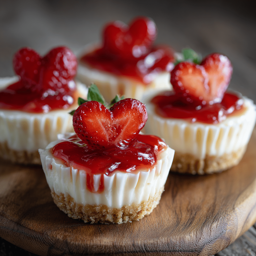 Mini Strawberry Cheesecake Cups, Little Sweet Hearts for Busy Days