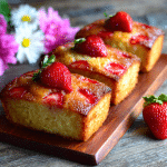 Mini Strawberry Pound Cake Loaves