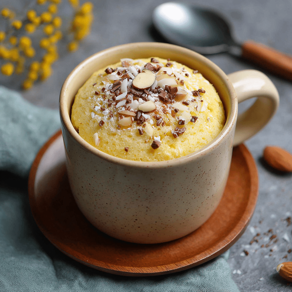 Moist Eggless Vanilla Mug Cake in Microwave – A Warm Little Hug in a Cup