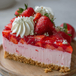 No Bake Strawberry Cheesecake