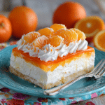 Orange Creamsicle Jello Poke Cake