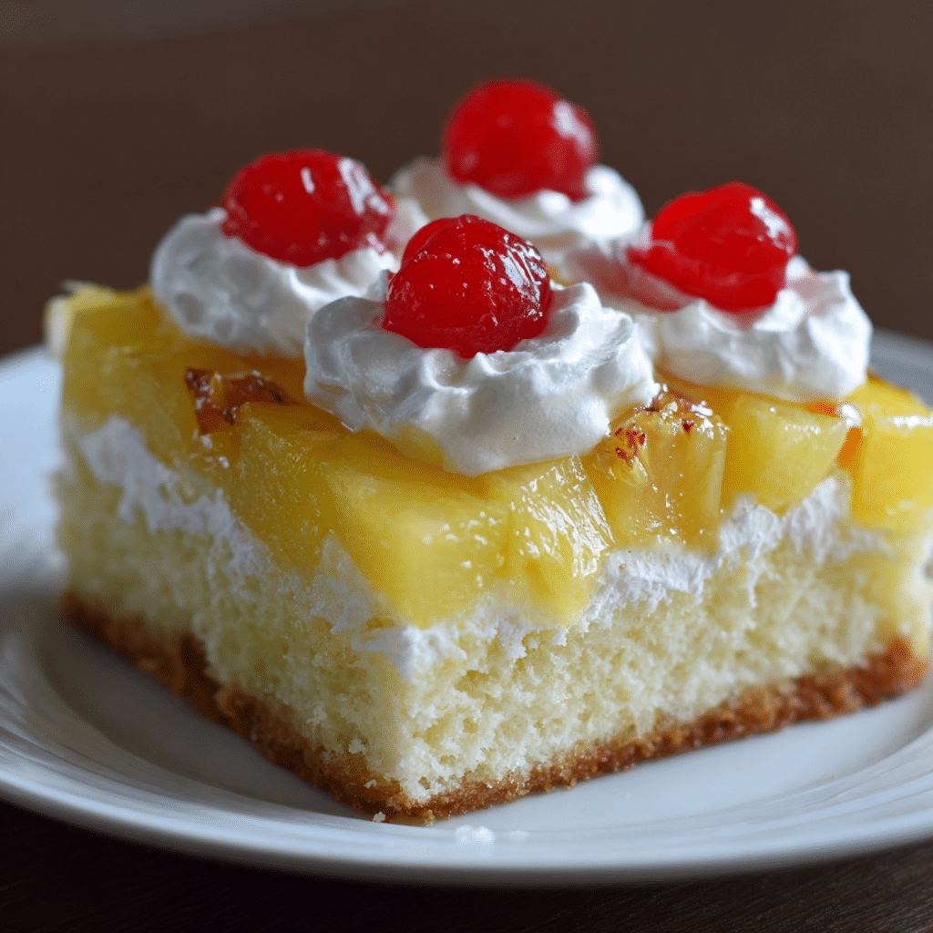 Pineapple Jello Poke Cake – A Sunny Slice of Sweet Memories