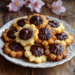 Spring Blossom Cookies with Chocolate Centers – A Sweet Little Flower from My Cretan Kitchen