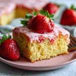 Strawberry Buttermilk Sheet Cake