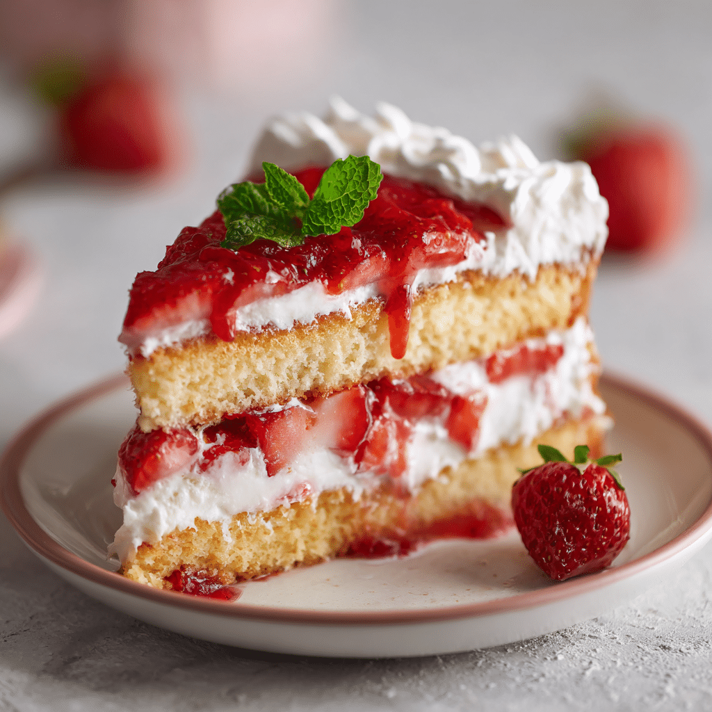 Strawberry Cake Filling Without Gelatin – Fresh, Silky, and Made with Love
