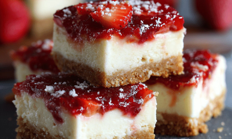 Strawberry Cheesecake Bars