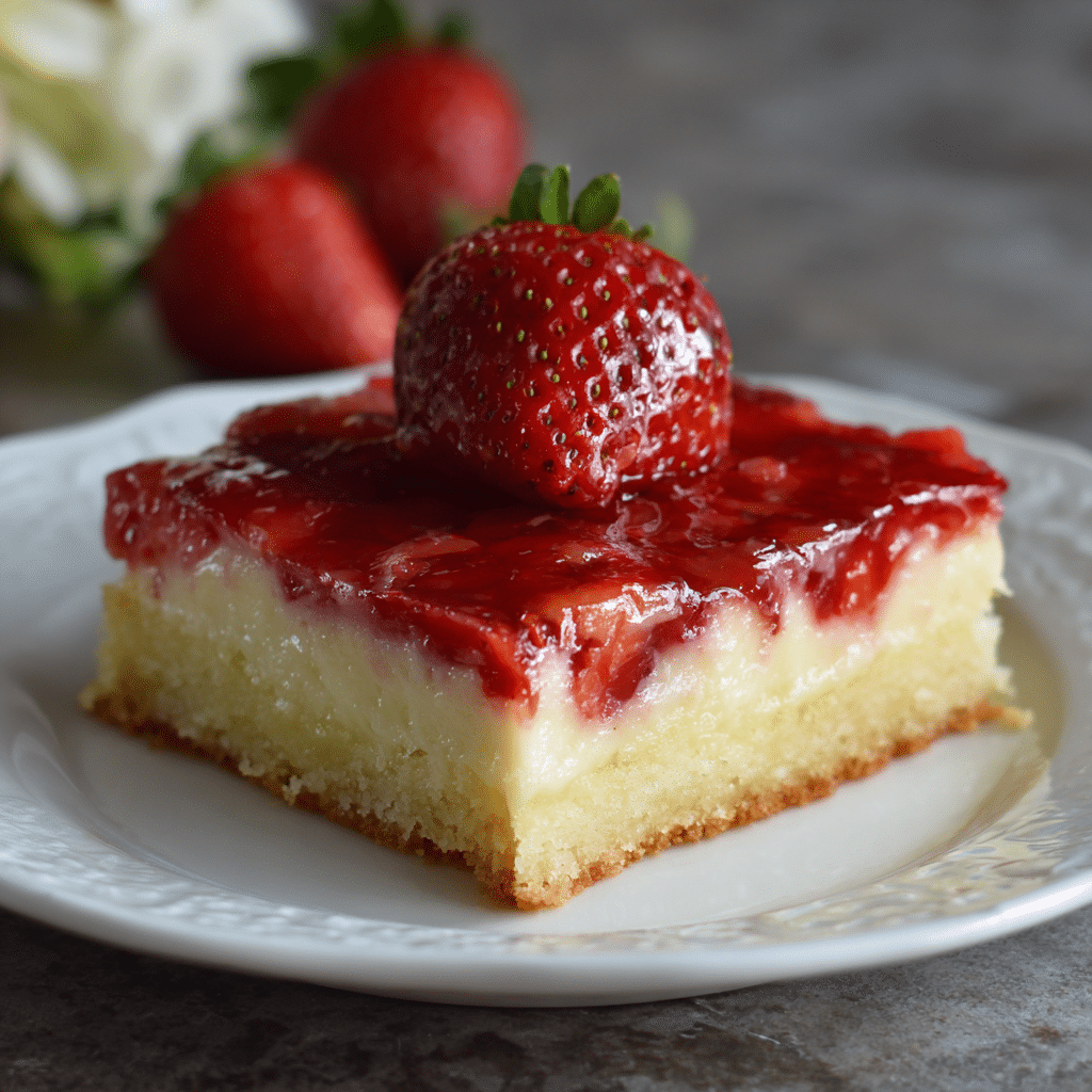 Strawberry Cheesecake Sheet Cake Bars – Sweet Little Squares of Joy