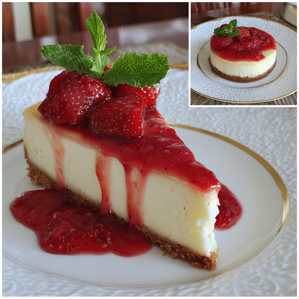 Strawberry Cheesecake Using Strawberry Sauce (A Creamy Slice of Celebration)