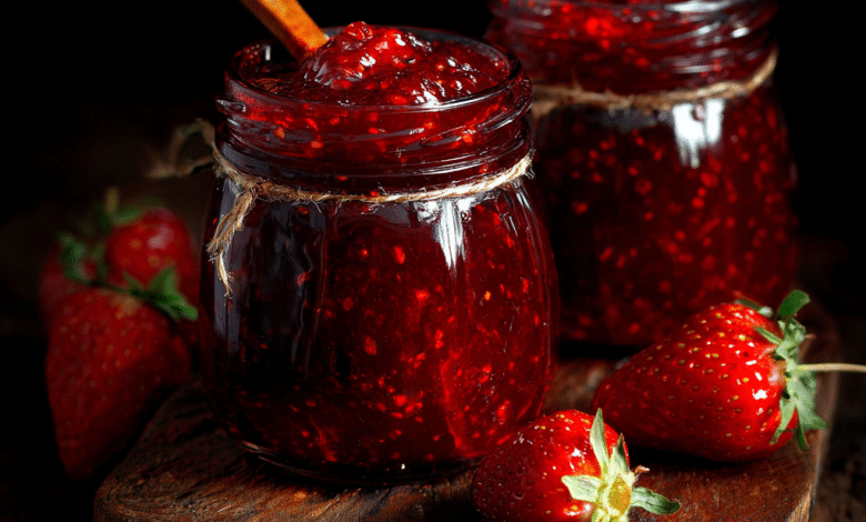 Strawberry Compote for Sponge Cake Filling