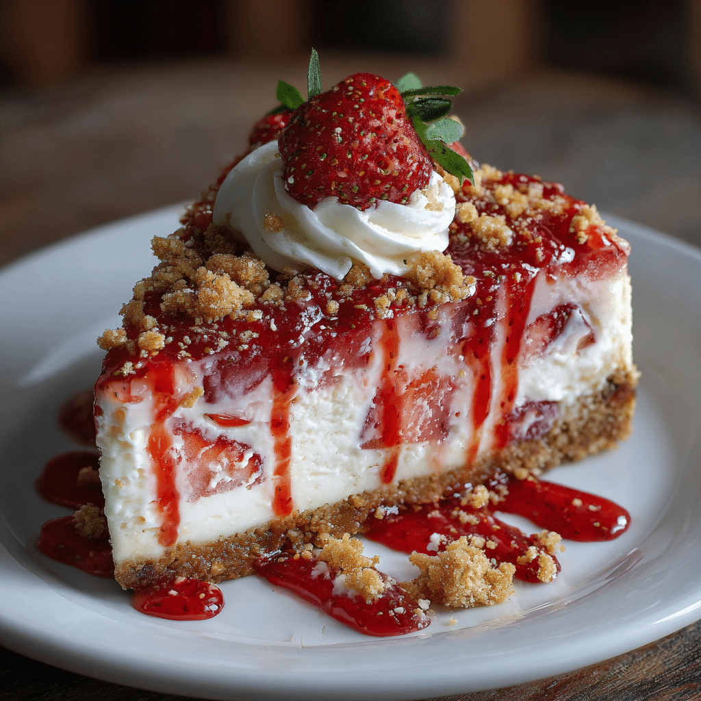 Strawberry Crunch Cheesecake – The Creamiest, Dreamiest Dessert Full of Love