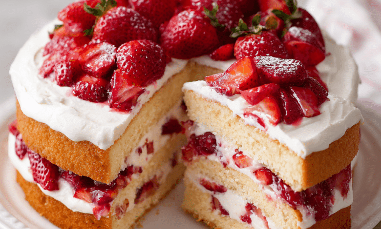 Strawberry Filling for Layer Cakes – Sweet, Fresh, and Full of Love