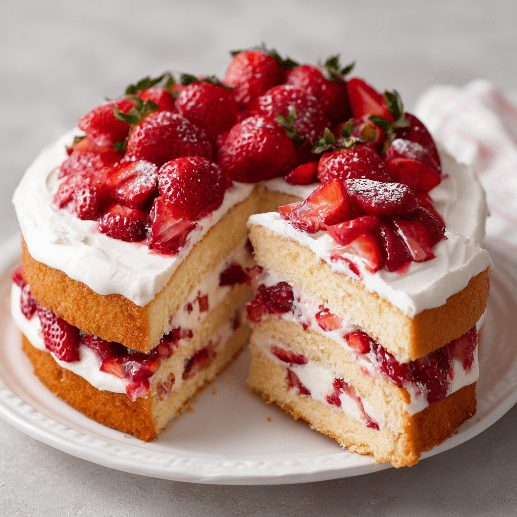 Strawberry Filling for Layer Cakes – Sweet, Fresh, and Full of Love
