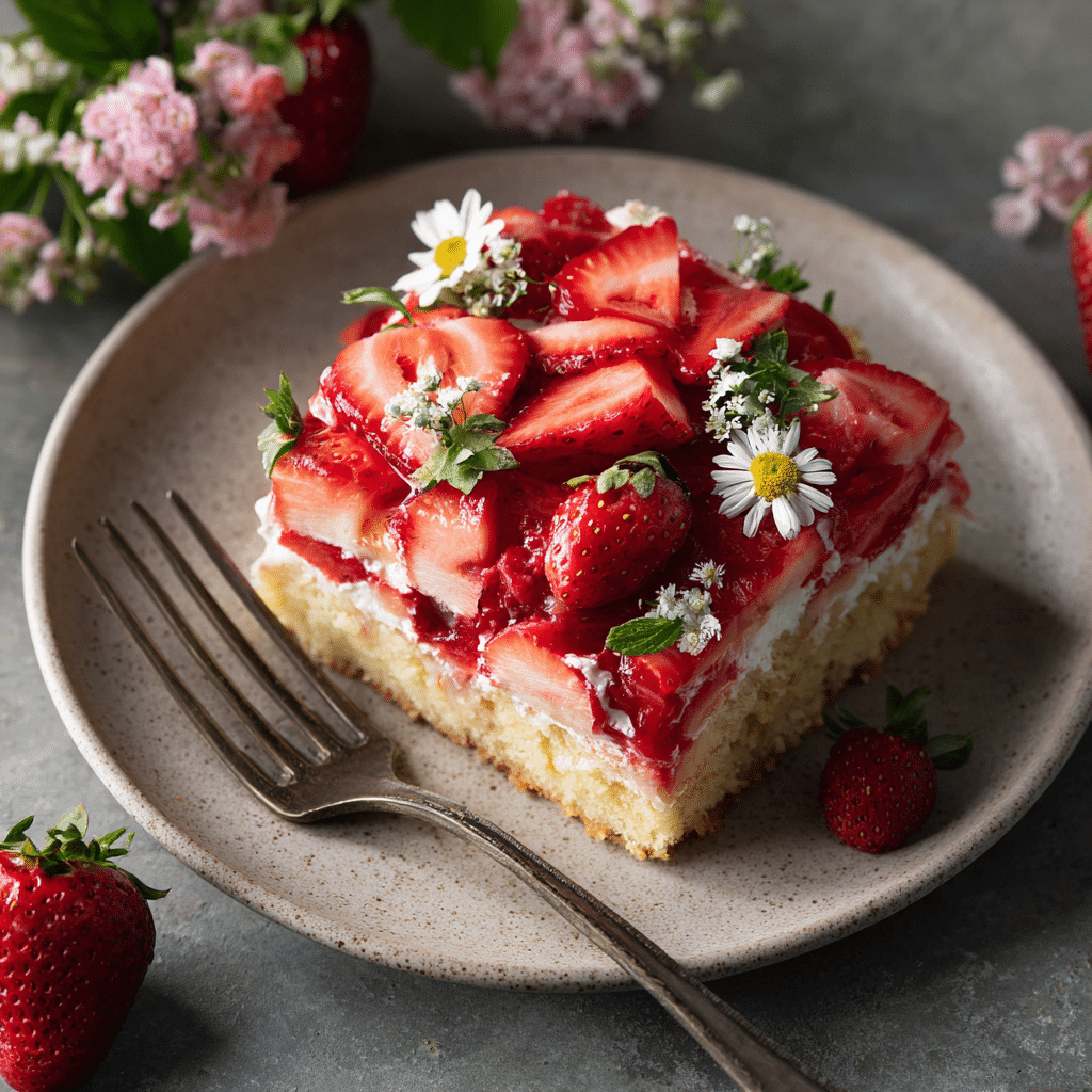 Strawberry Heaven-on-Earth Sheet Cake – A Dreamy Strawberry Dessert Made with Love