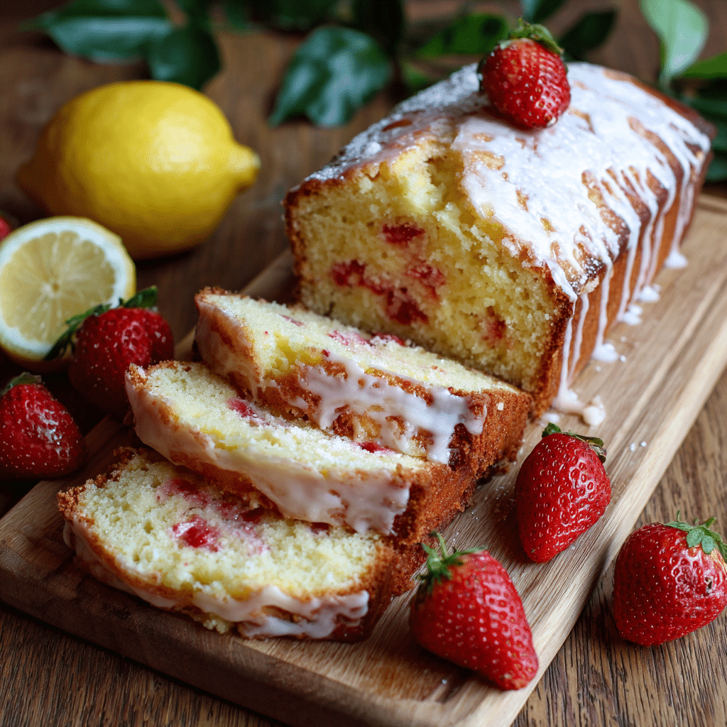 Strawberry Lemon Yogurt Cake – A Bright Slice of Sunshine from My Kitchen