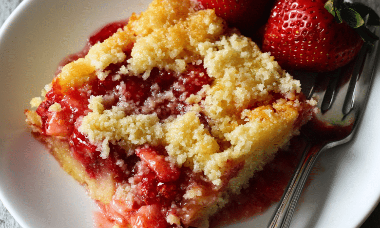 Strawberry Pineapple Dump Cake