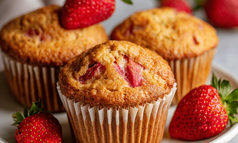 Strawberry Purée Muffins