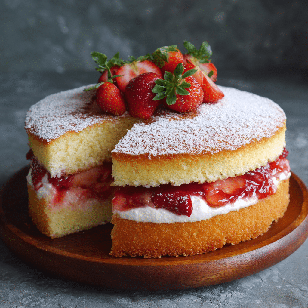 Strawberry Purée Sponge Cake – Soft, Dreamy, and Full of Sweet Memories