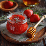 Strawberry Purée with Honey