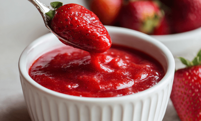 Strawberry Sauce Using Frozen Strawberries
