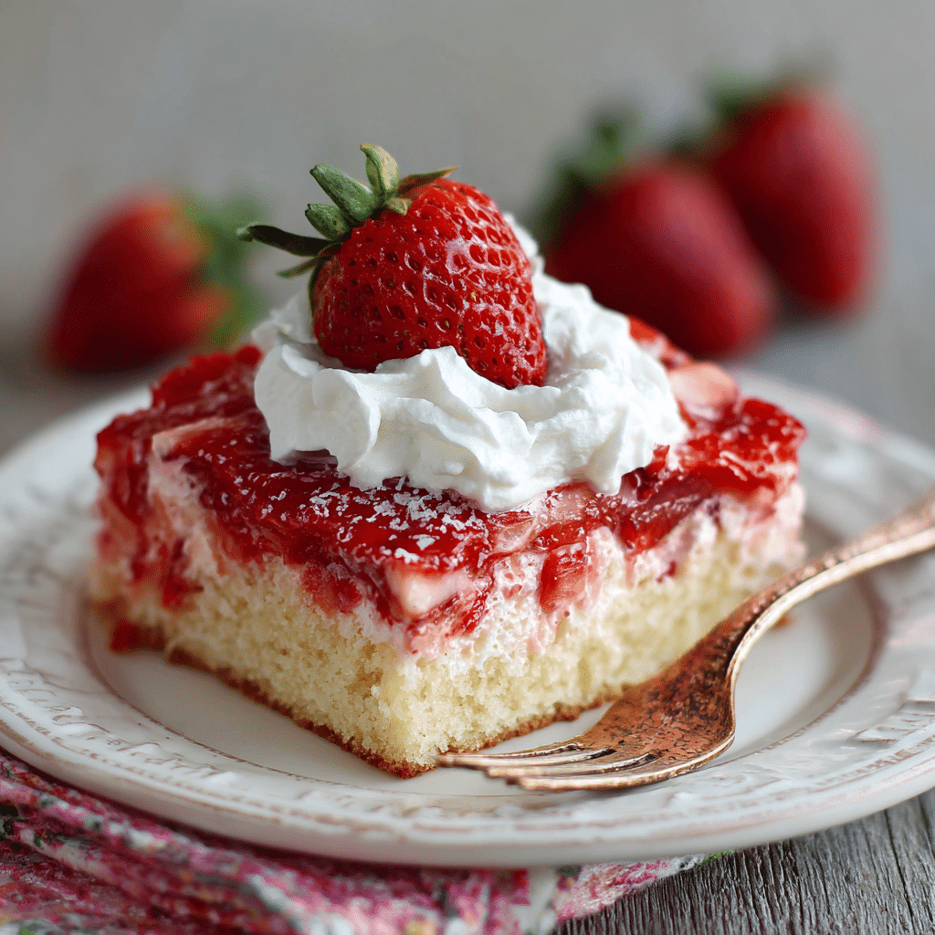 Strawberry Sheet Cake with Cool Whip – A Soft, Sweet Hug in Every Bite
