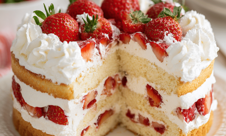 Strawberry Shortcake Cream Cake