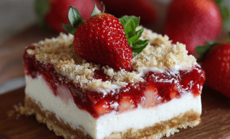 Strawberry Shortcake Dessert Bars