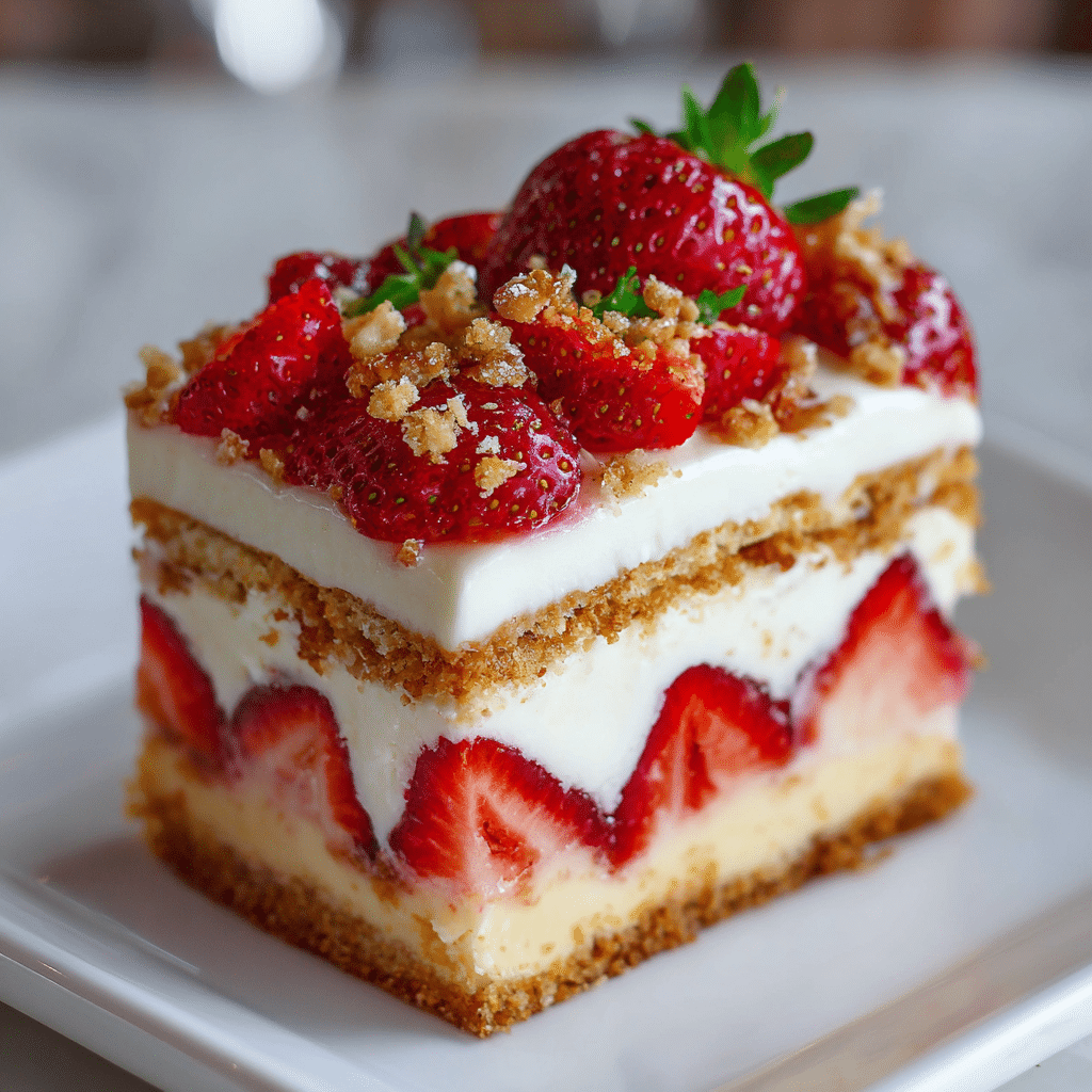 Strawberry Shortcake Layered Dessert Cake – A Sweet Slice of Summer Love