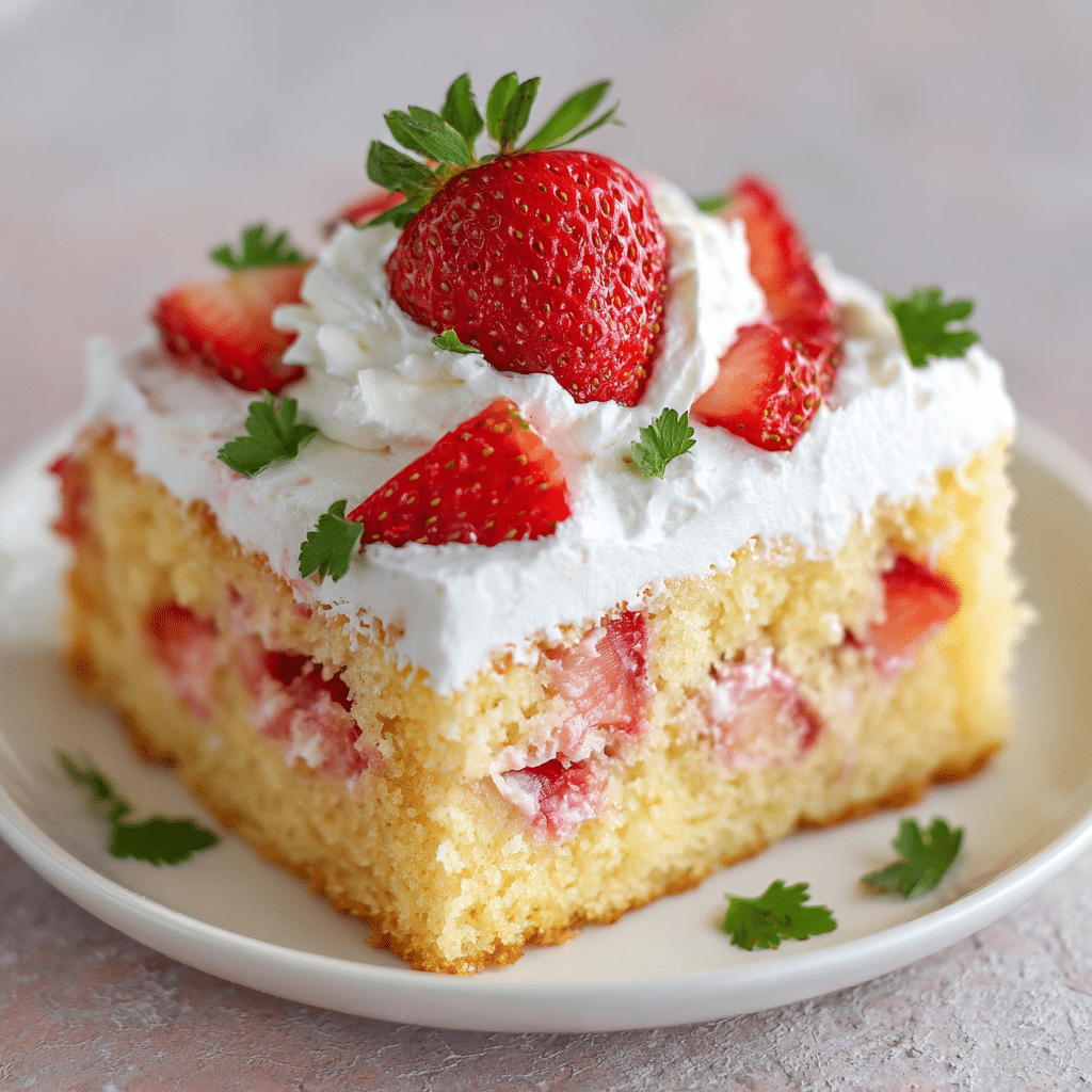 Strawberry Shortcake Sheet Cake Using Cake Mix – The Easiest Way to Bring Sweet Joy to Your Table
