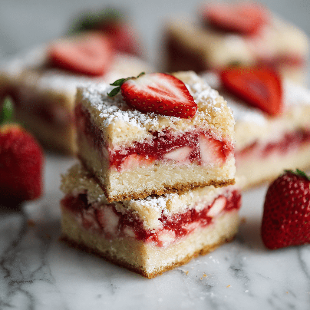 Strawberry Vanilla Cake Bars – Soft, Sweet, and Filled with Love