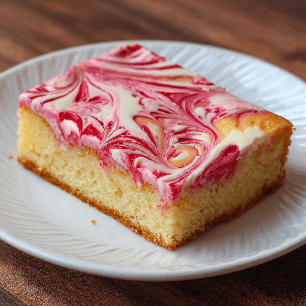 Strawberry Vanilla Marble Sheet Cake – A Sweet Swirl of Love and Sunshine