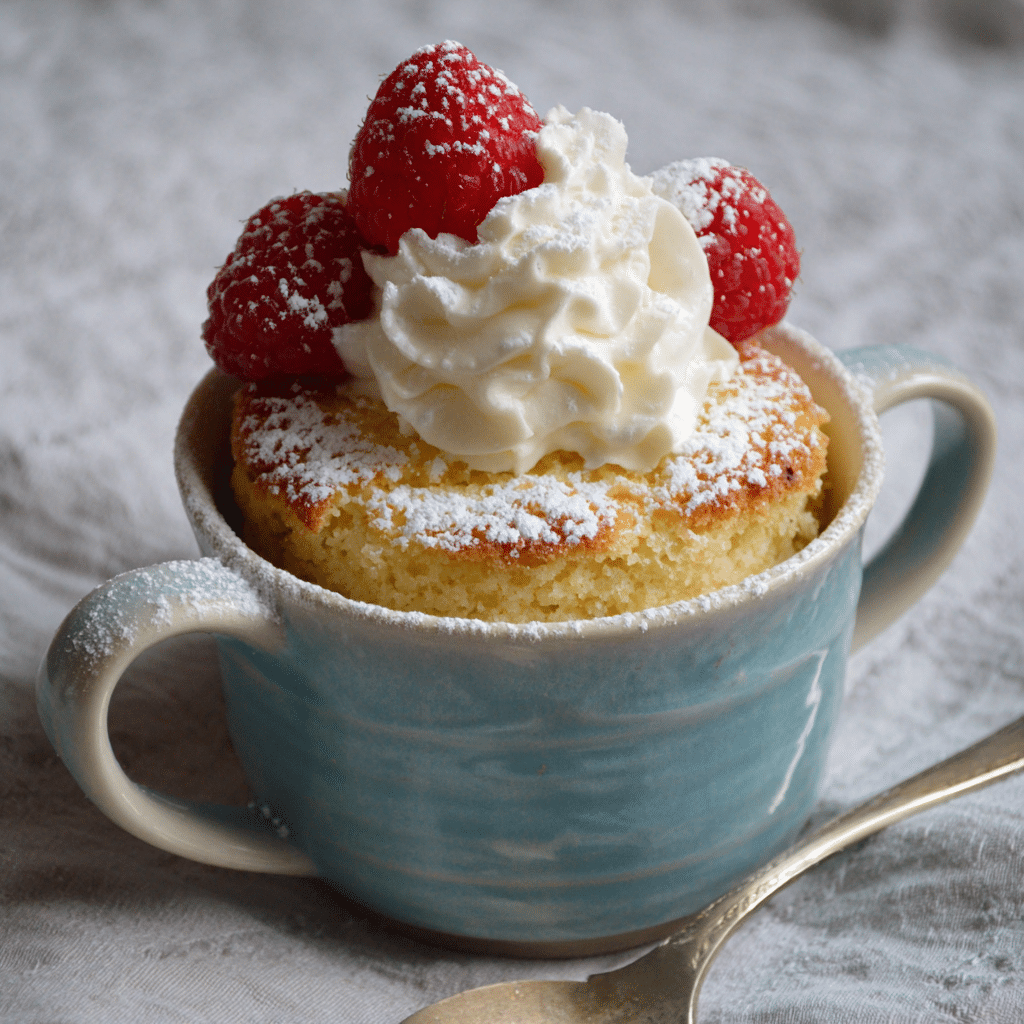 Super Soft Egg-Free Vanilla Mug Cake – My Cozy Little Miracle Dessert