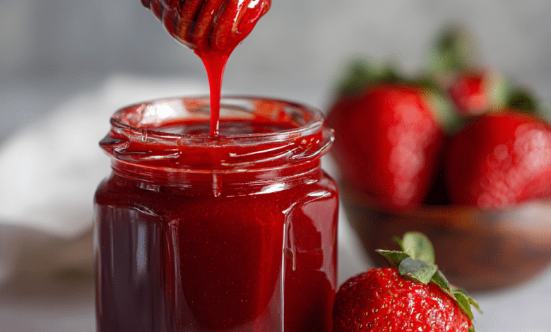 Thick Strawberry Dessert Sauce